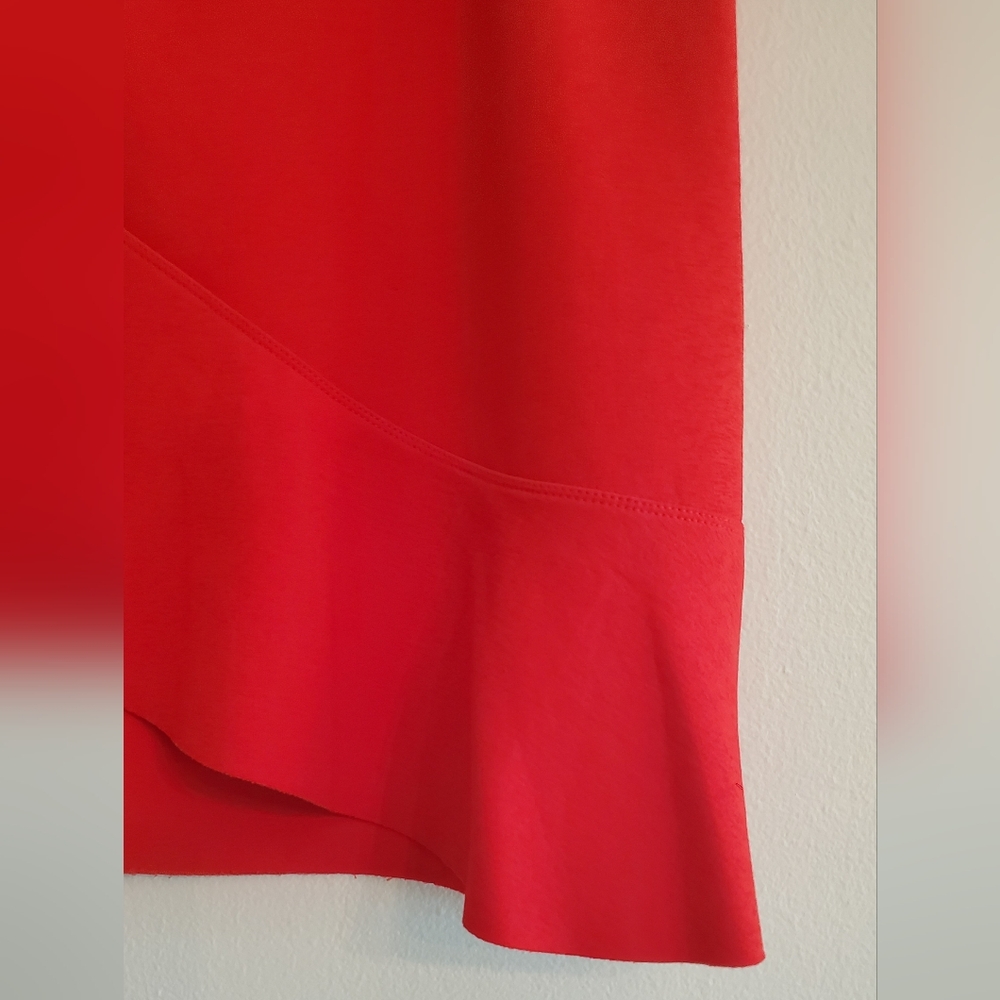 TOP SHOP - SIZE 10 - FRONT RUFFLE MINI SKIRT - SIDE ZIPPER - Picture 5 of 7